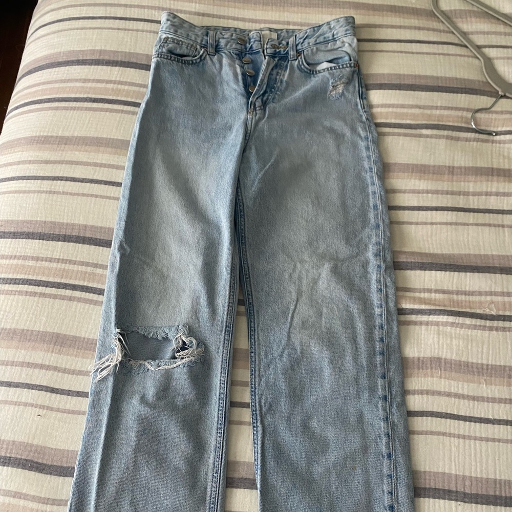 H&M straight leg jeans size 2